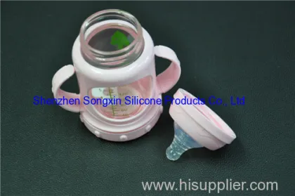 Cute Borosilicate Glass Baby Feeding Bottle 