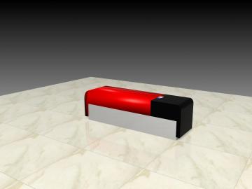 Soft Bench Display Rack for Sit Down
