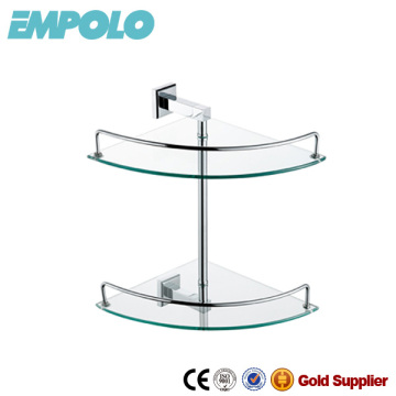 2014 Glass Corner Shelf C Clamp Bracket Double Holder For Shower Room 932 12B