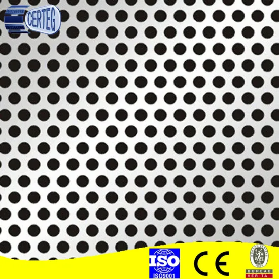 decorative pattern aluminum perforated metal sheet