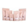 Biodegradable Zipper Stand Up Coffee Packaging Paper Bag