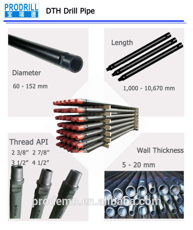 Top Tech Dth Drilling Rod, High Quality Top Tech Dth Drilling Rod on ...