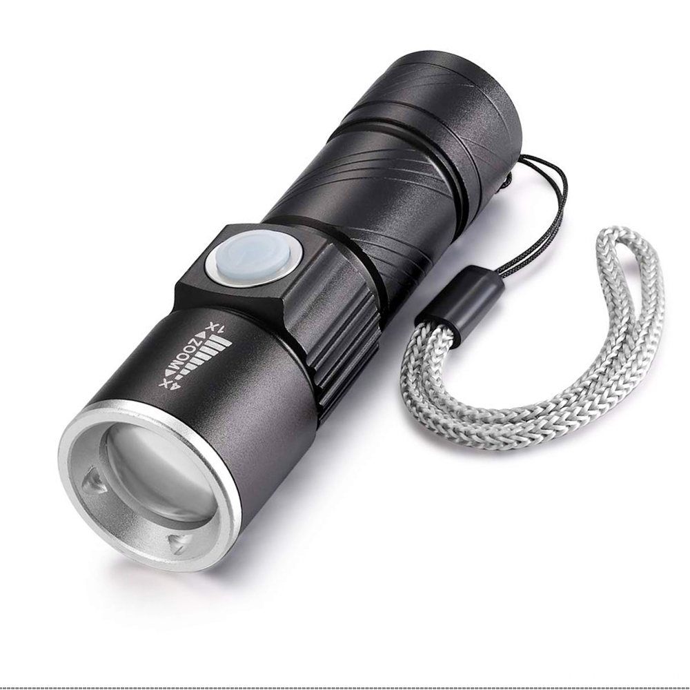 Mini Usb Rechargeable Zoom Torch Light Waterproof Lanterna De Led For Bike1