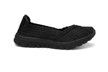 Black Round Toe Prevent Collision Design Work Pumps