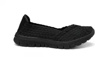 Black Round Toe Prevent Collision Design Work Pumps