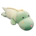 Sleeping on long stuffed dinosaur stuffed animals