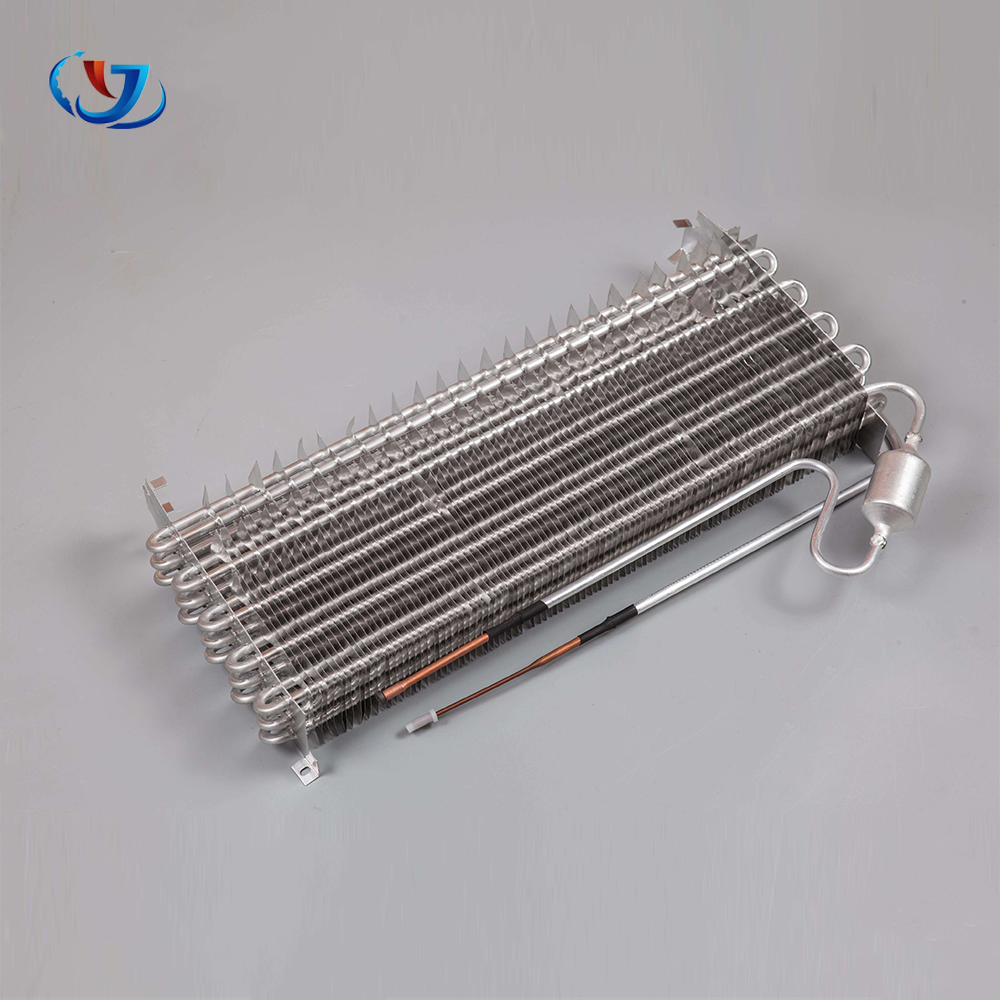 All-aluminum tube fin evaporator