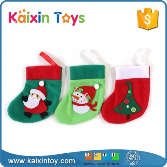 10255317 Party Supplier Handmade 6.5 Inch Colorful Hanging Bulk Christmas Stockings