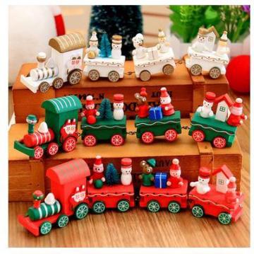 Mini Christmas Santa Train Tree Decor Kids Toy Gift for Christmas Festival Party