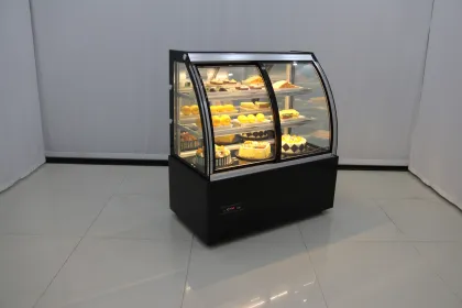 Sicotcna White Right Angle Cake Chiller: Patisserie Showcase Refrigerator