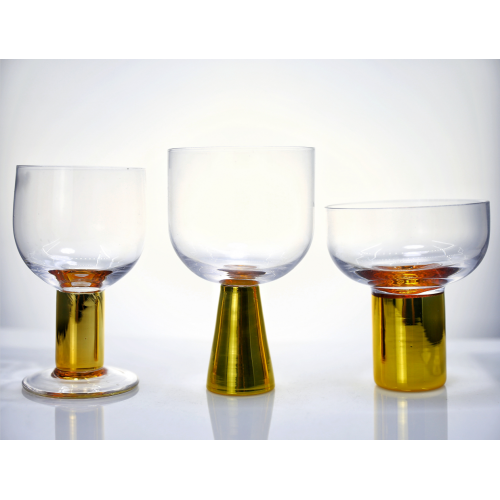 Gold Wine Glass cocktail glass wine glass set with gold base Manufactory