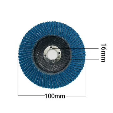 Metal için Zirkonia flep disk tekerleği 115mm 125mm