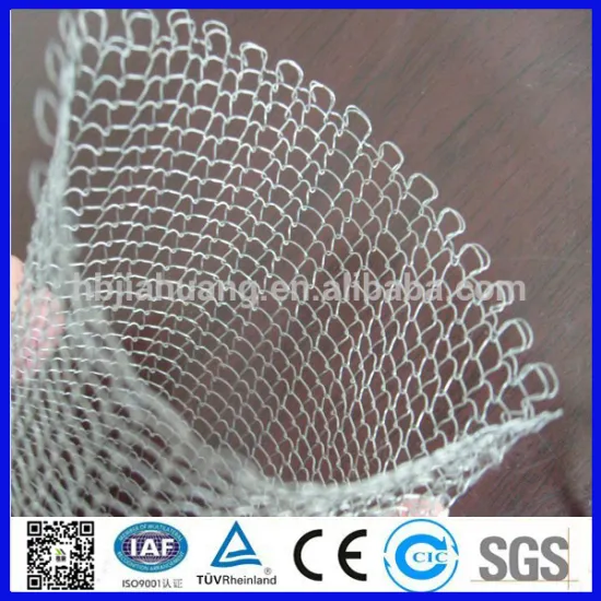 High quanlity Stainless steel continuous knitted type gas liquid wire mesh