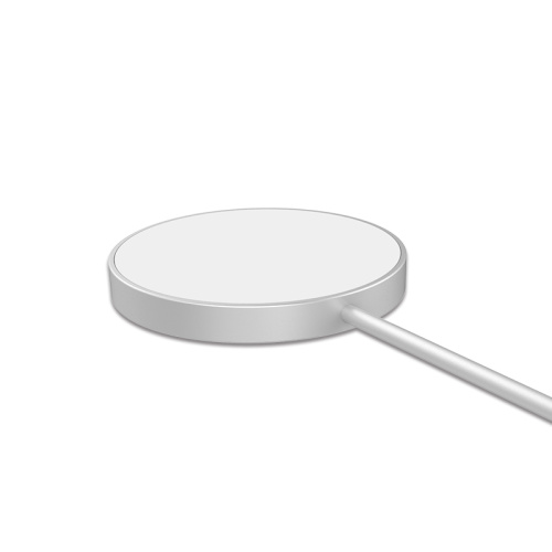 Sliver light Mobile phone Magnetic suction wireless charging