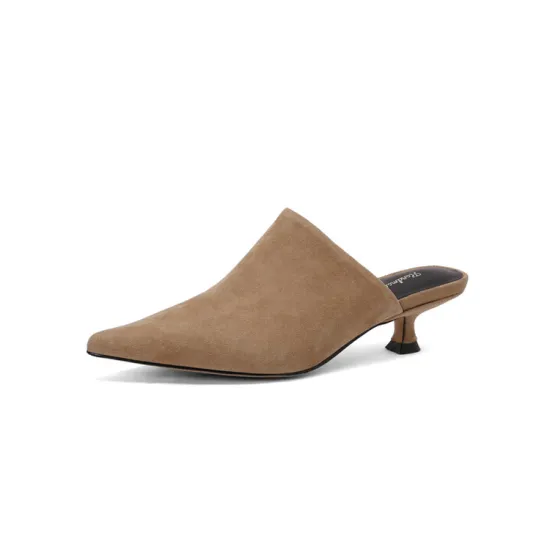 Women's Paley Suede Kitten Heel Mules