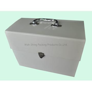 Nice white briefcase with handle