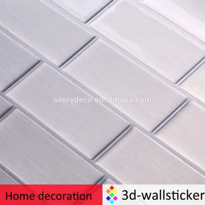 Factory wholesale peel and impress adhesive vinyl tile backsplash