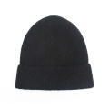 Classic Striped Plain Acrylic Knitted Beanie Hat