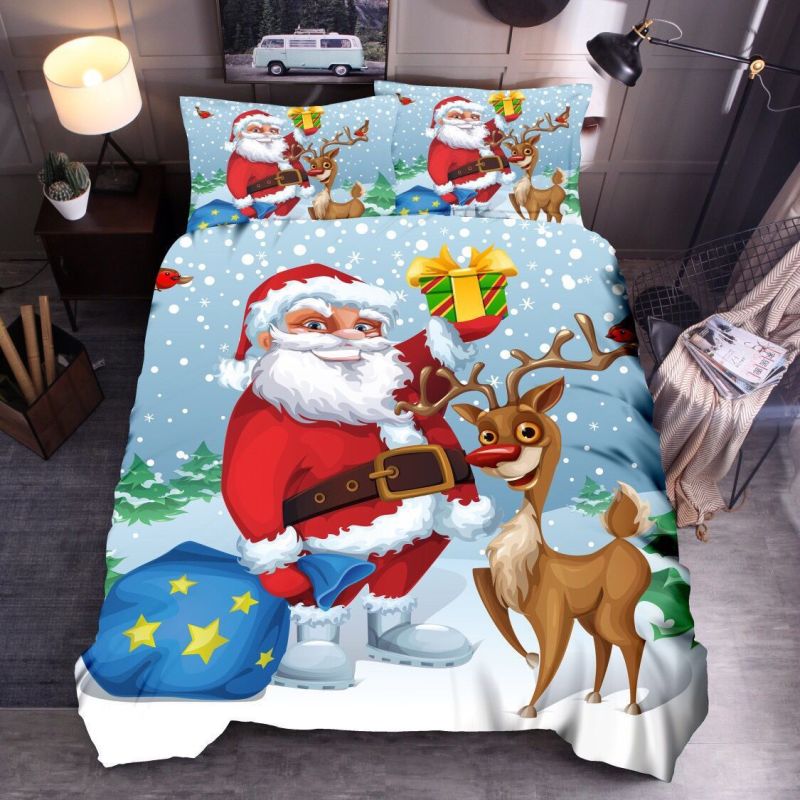Christmas Santa Baby Duvet Cover Bedding Sets: Complete Comforter and Pillowcase Collections