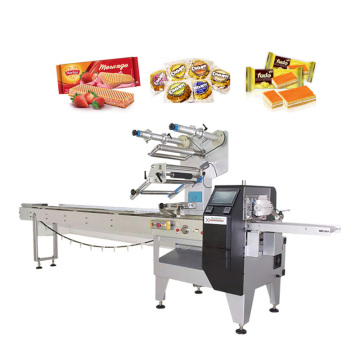 Machine d'emballage de type oreiller pour bâton de barre automatique / emballage alimentaire en morceaux et scellage