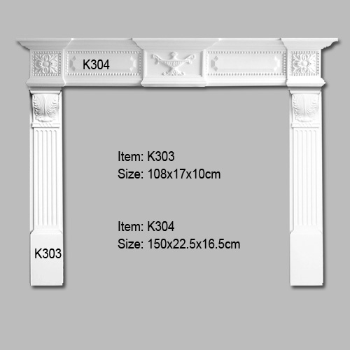 Polyurethane Decorative Mantel Pieces