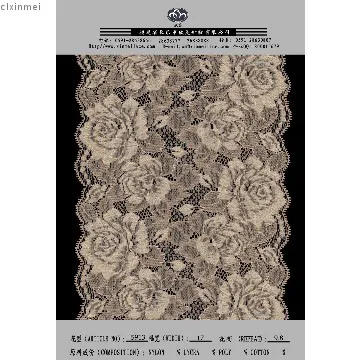 jacquard lace for sportswear, wedding gown and swimwear