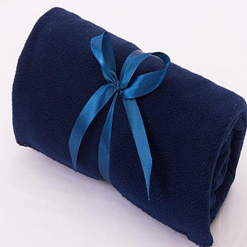 Pottery Barn Blue Snowman Fleece Blanket throw