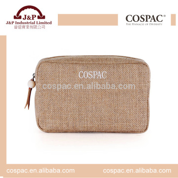 Direct factory cheap cotton hemp custom cosmetic bag