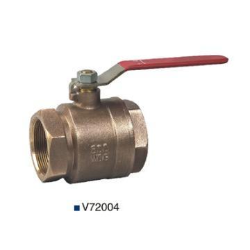 Bronze ball valve with full bore