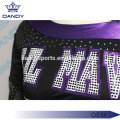 Glitter strass cheerleading unifoarm foar jeugd