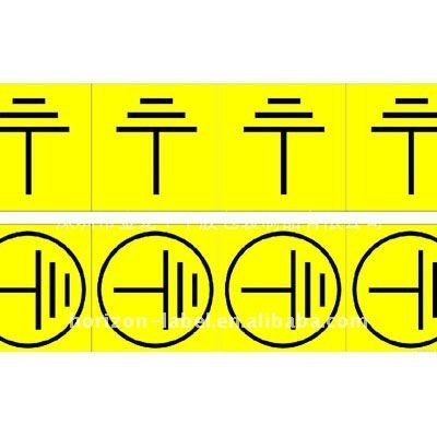 Grounding wire labels