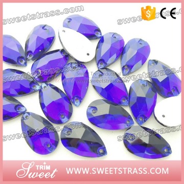 Volume supply excellent quality sew on oval resin rhinestone cabochon