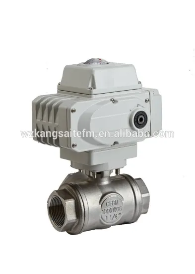 Electrical Three-Way T Port and L Port Ball Valve with voltage 220VAC On off type