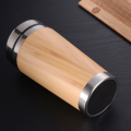 Bamboo Stainless Steel Coffee Mug with Steel Lid