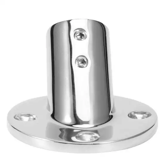 Marine Hardware boat 45 Degree Round Tube Base Hand Rail Railing Fitting 316 Stainless Steel Marine Boat Hardwares boat