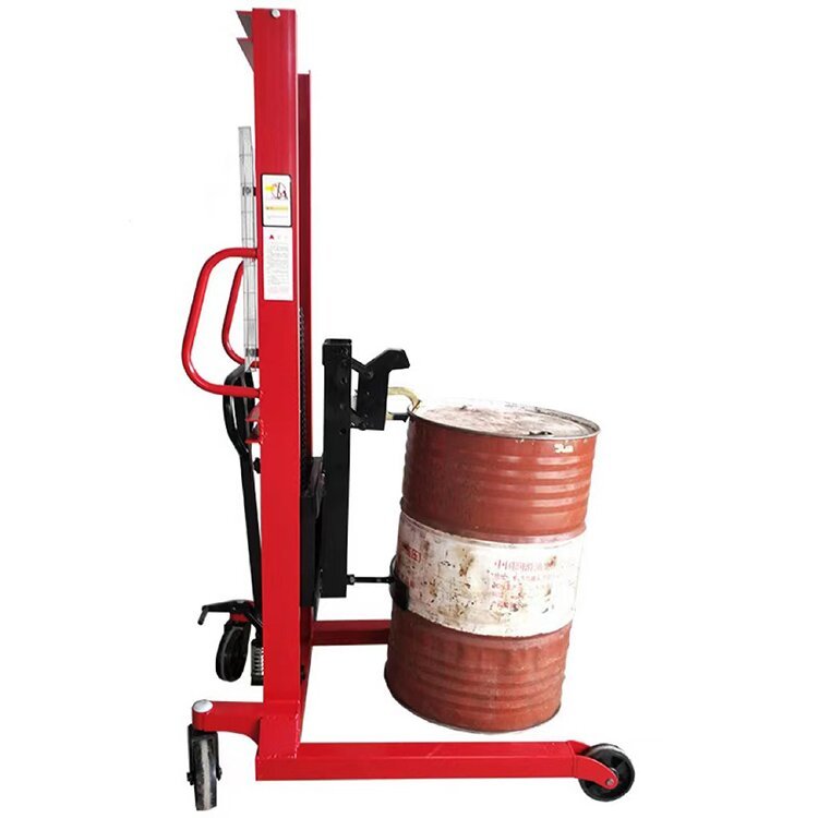 400kg Manual Oil Drum Stacker with Scale and 1600mm Lifting Height