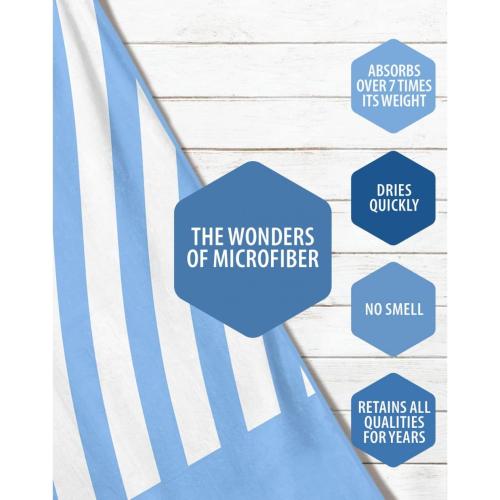 Sublimated Swimming Pool Towel Stripe Beach Towel