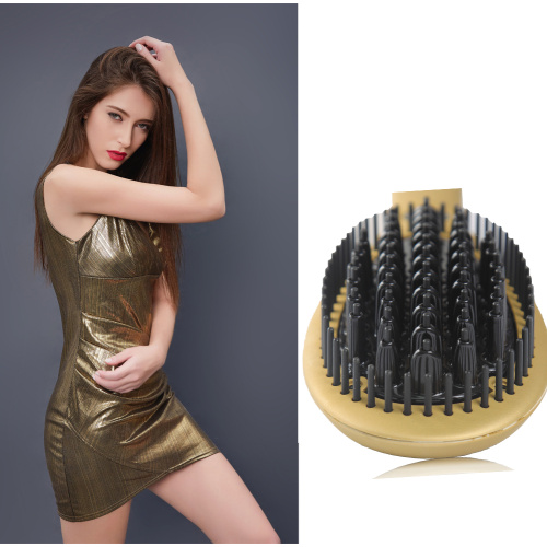 Brush Heating Hair Straightener