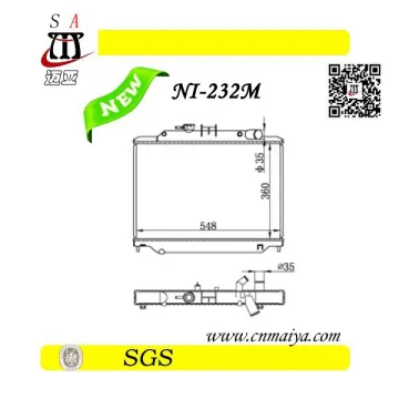 aluminum radiator for auto spare parts
