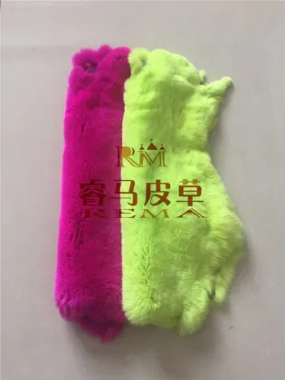 Dyed Color Rex Rabbit Fur Pelts Rex Skins For Sale