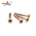 Self Tapping Chipboard Screw Chipboard Screw Yellow Zinc