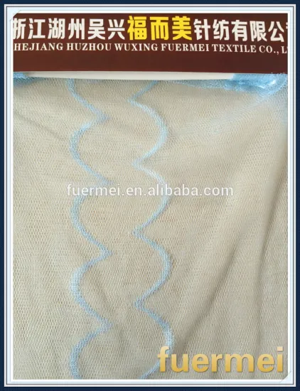 2015 hot sale polyester jacquard mesh fabric for round mosquito net