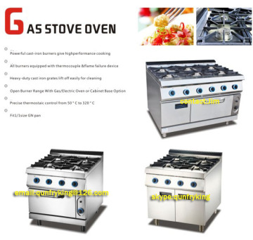 stainless steel GAS stove oven