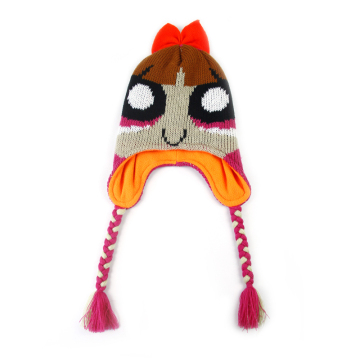 Winter Jacquard Earflap Beanie with Fleece Lining