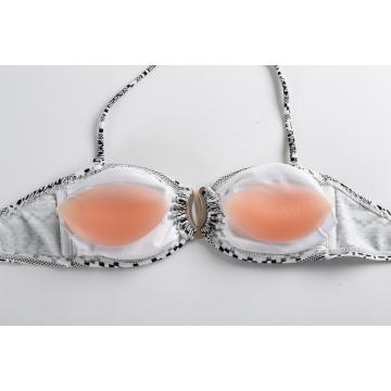 Coussinets d&#39;insertion de soutien-gorge en silicone transparent de styles variés nude