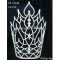 Large leaf tiara pageant crown