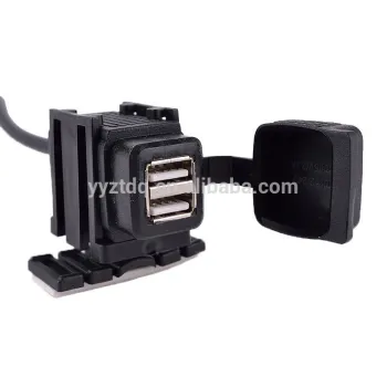 motorcycle dual port usb charger