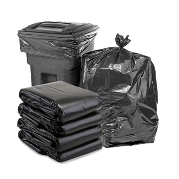 Heavy Duty Weight HDPE Black Plastic PE Garbage Bag Trash Can Liner on Sheet