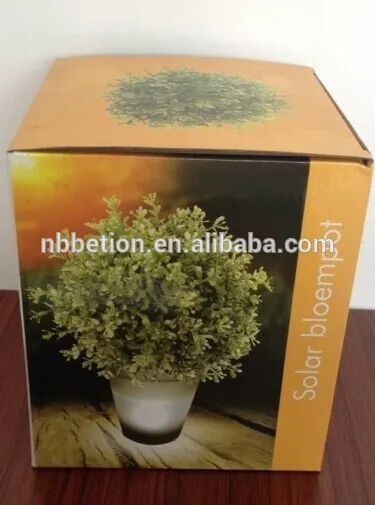solar flower pot solar planter pot plastic solar flower pot