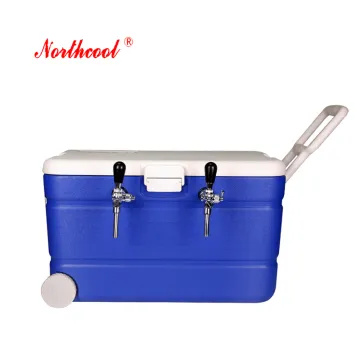 15l rolling two faucets ice beer cooler box for bar